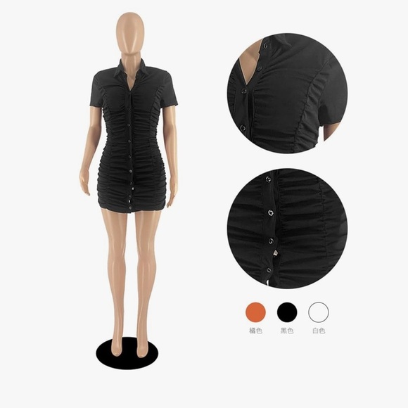 Carole Little Black Sheath Midi Dress with Notched Collar - Picture 7 of 12